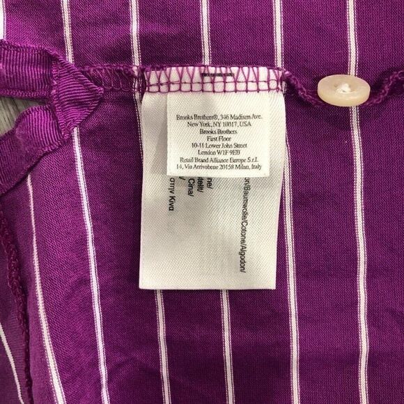 Brooks Brothers St Andrews Links Men's XL Striped Golf Polo Shirt Cotton - Picture 4 of 8